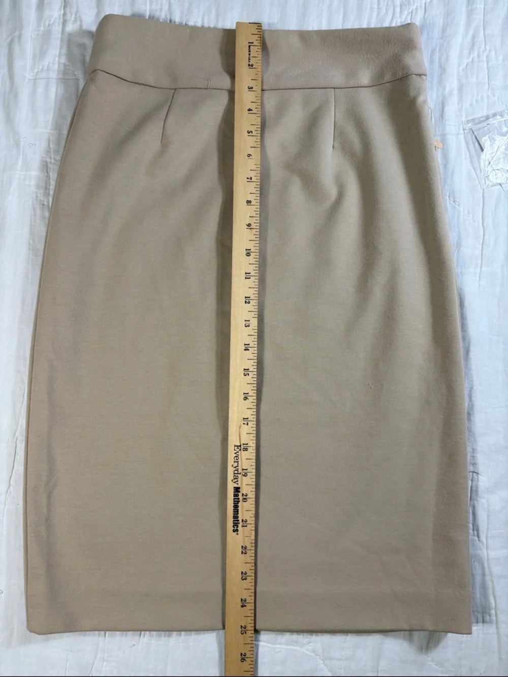 NWT Grace Elements‎ Tan Pencil Skirt High Waist Career Business Casual Women's 4